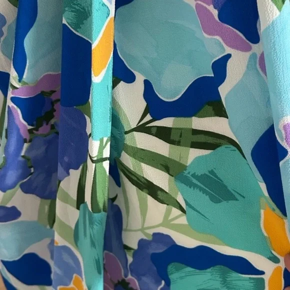 Maggy London Malina Floral Wrap Midi Dress - Size 2 - NWOT - Picture 5 of 7